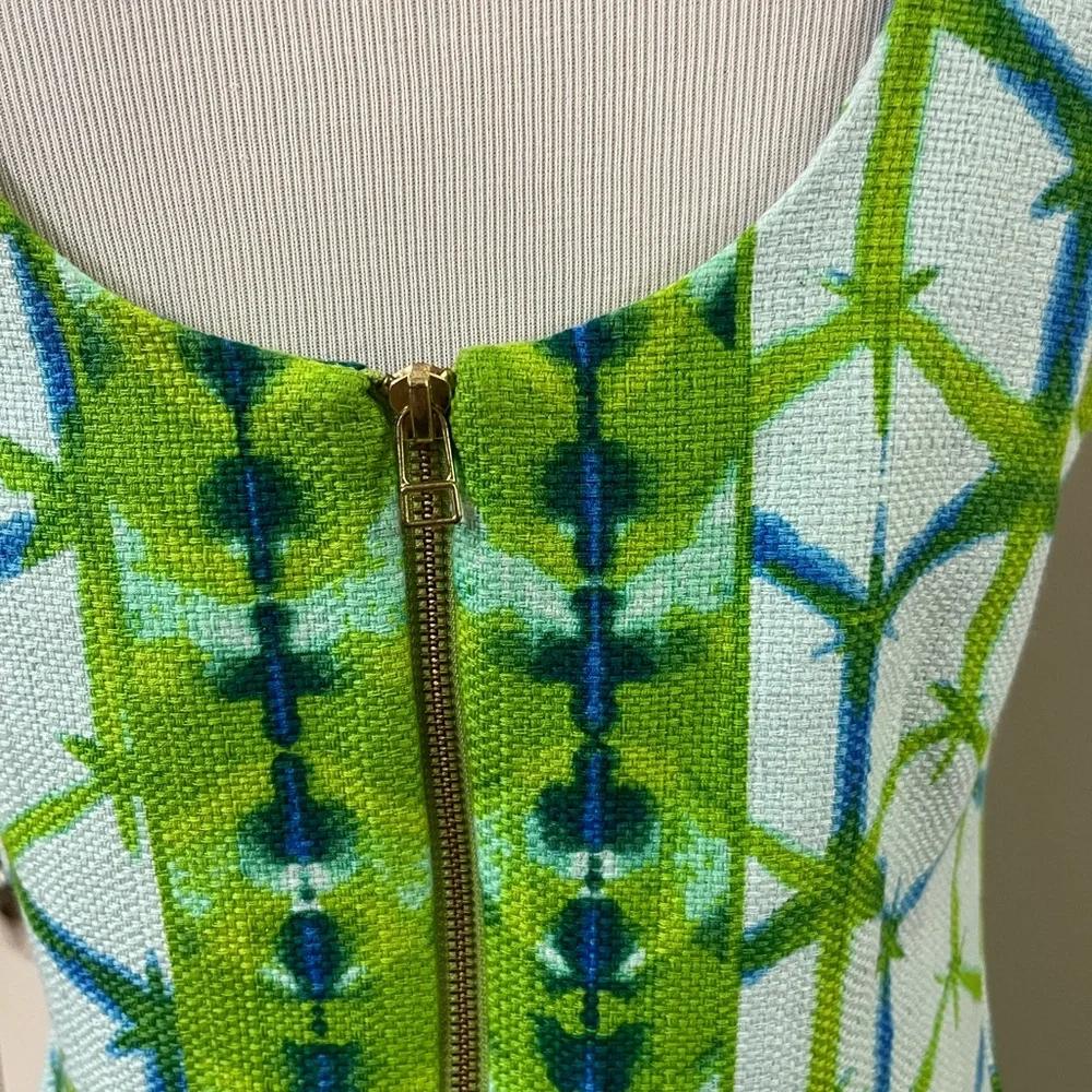 Just...Taylor Vibrant Green and Blue Mini Dress - Picture 4 of 5